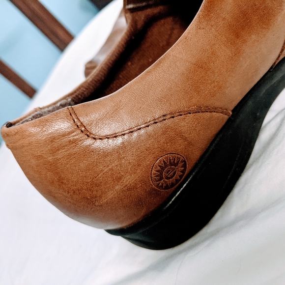 Earth Spirit Reagan Tan Brown Leather Loafer Slip on Shoe - Picture 4 of 6